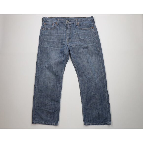 Vintage Y2K Levis 569 Mens 38x30 Faded Loose Fit Straight Wide Leg Denim Jeans - Picture 1 of 13